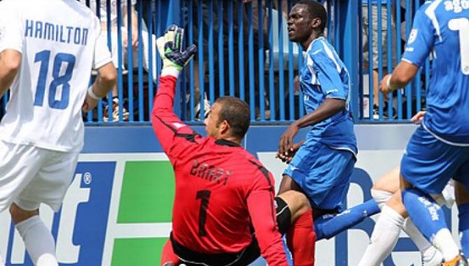 FC Edmonton's Rein Baart was sent off for the second time this season against the Montreal Impact Saturday afternoon